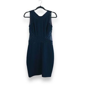 Susan Roselli‎ for Vijack Size 8 Blue Evening Party Vintage Mesh Cut Out Dress